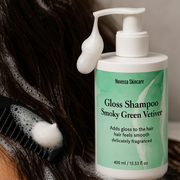Gloss Shampoo, Smoky Green Vetiver Nuvessa Skincare