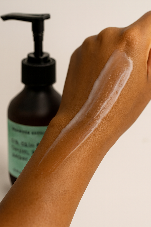 Silk Skin Body Serum, Woody Amber & Leather Nuvessa Skincare
