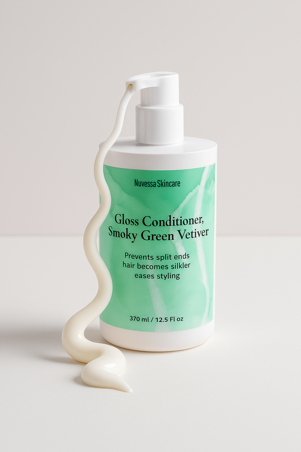 Gloss Conditioner, Smoky Green Vetiver Nuvessa Skincare